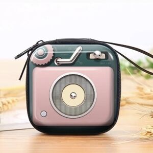 Retro Style Pink Record Player